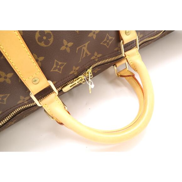 Louis Vuitton Monogram Keepall 60 Bandouliere Duffle Bag w/ Shoulder Strap LV - Picture 3 of 16